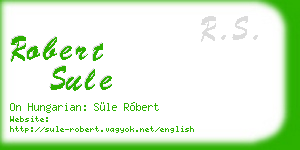 robert sule business card